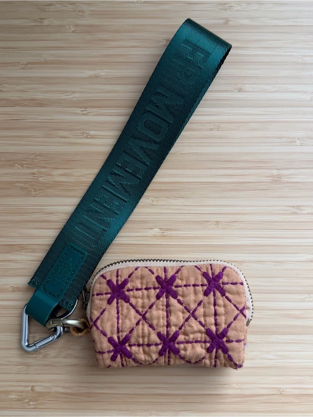 Free People Upcycled‎ Mini Wallet and Keychain